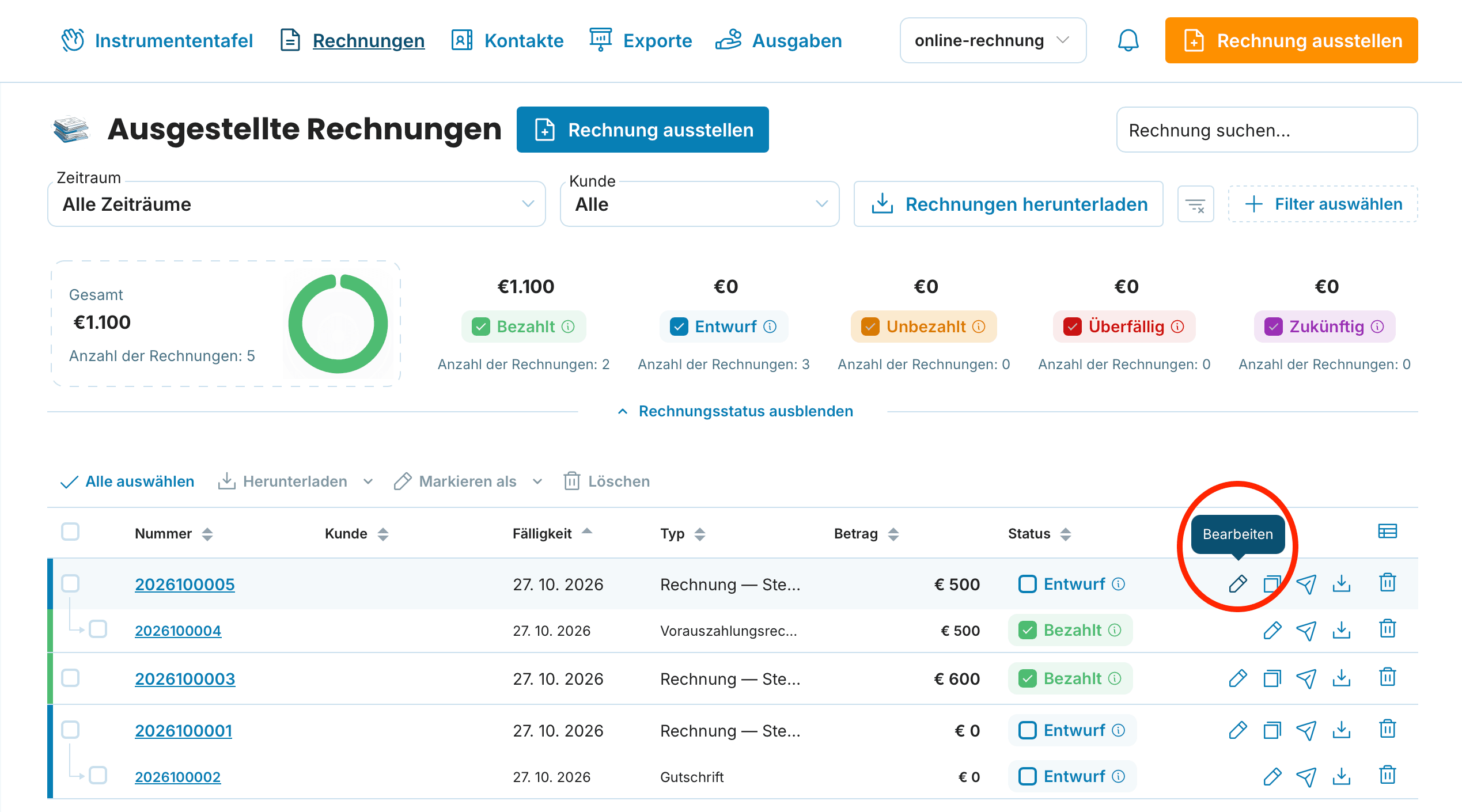 Bearbeiten preview