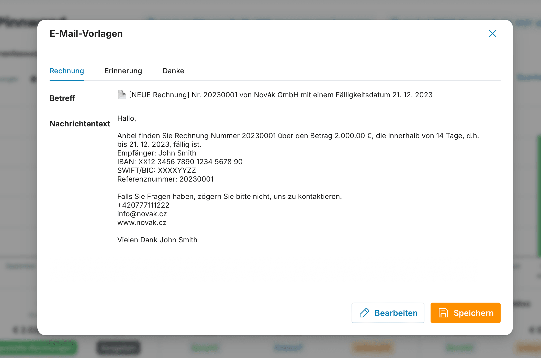 E-Mail-Vorschau preview
