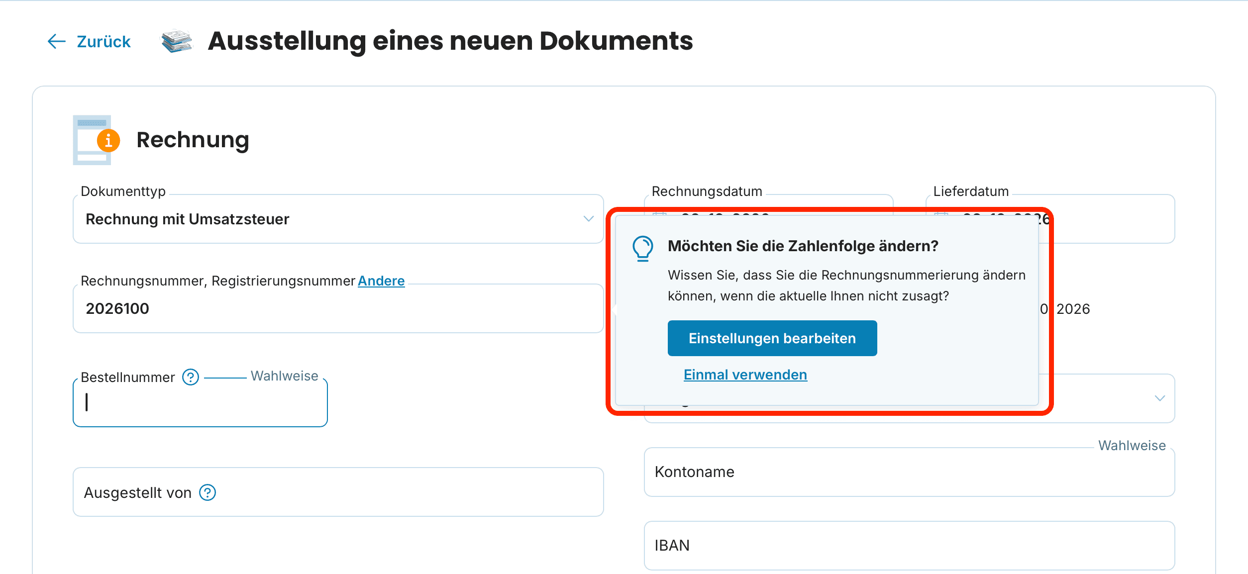 Einstellungen ändern preview