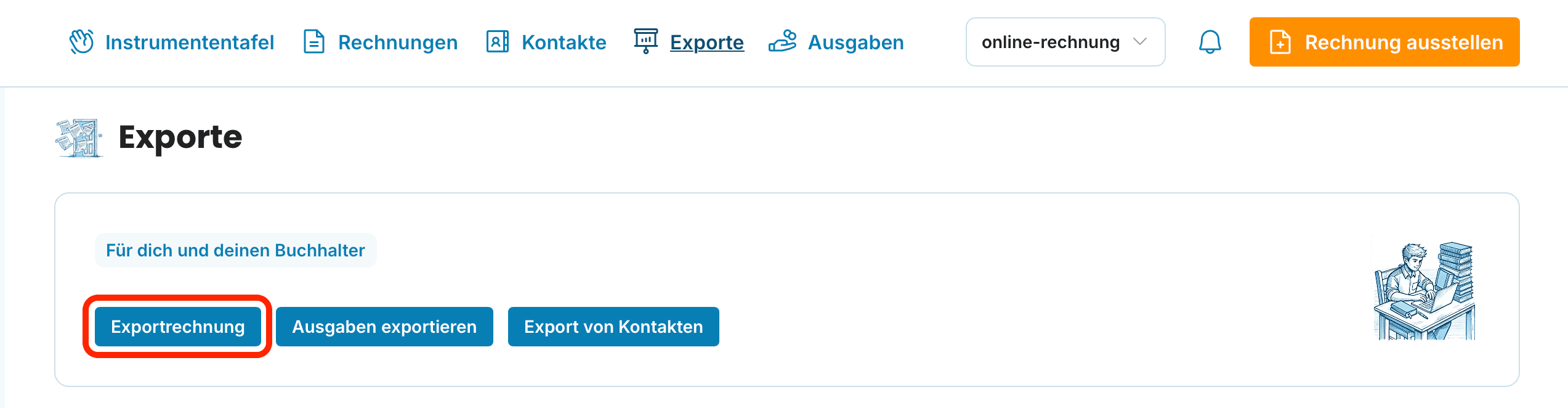 Exportrechnung preview