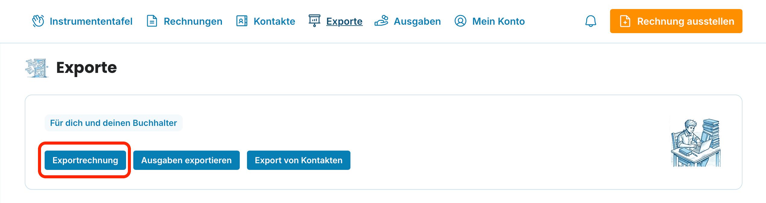 Exportrechnung preview