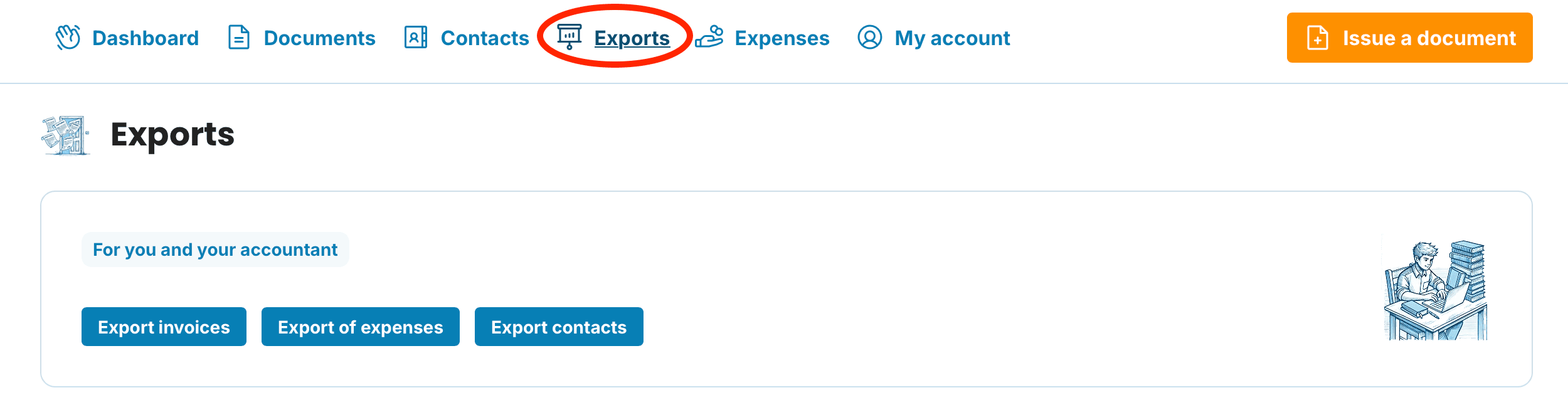 Exports preview