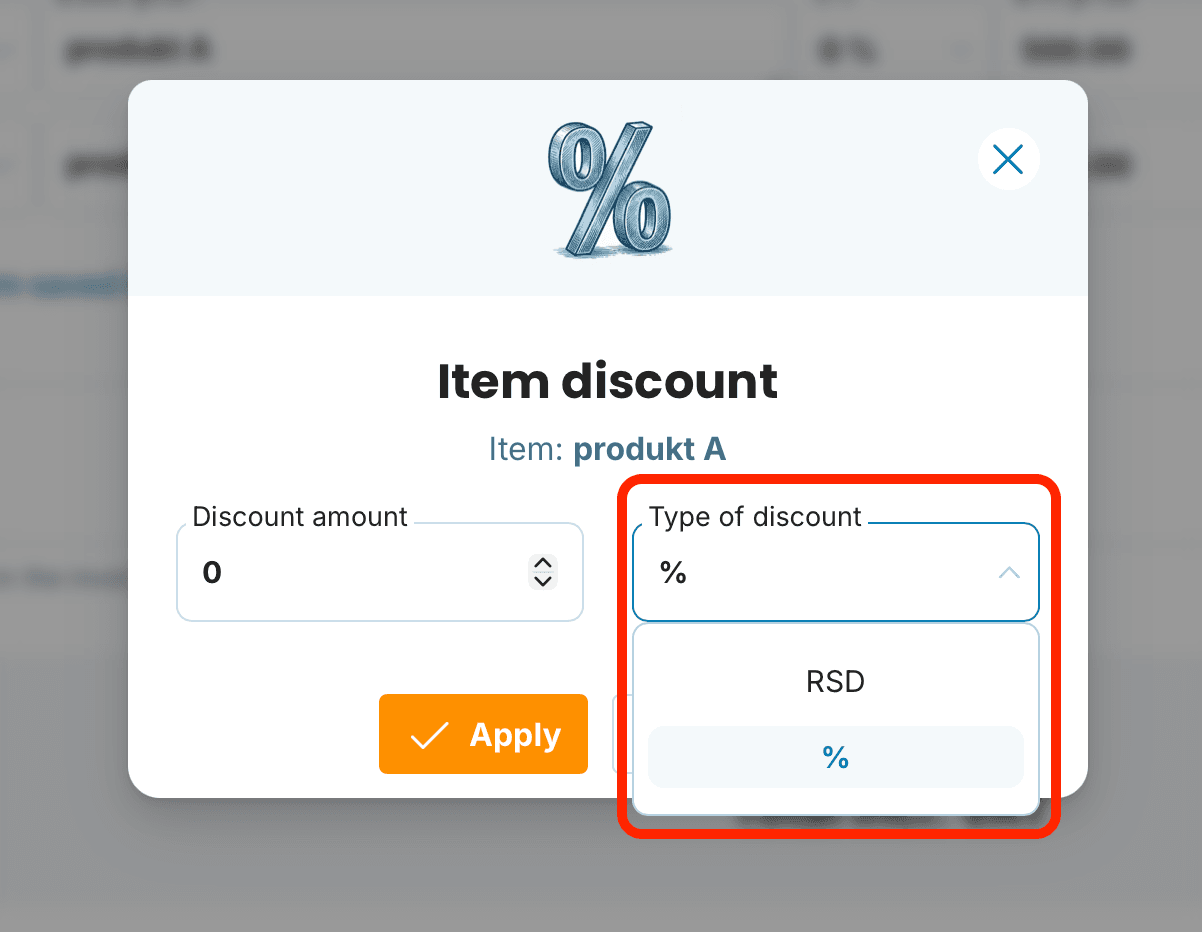 Item discount RS preview