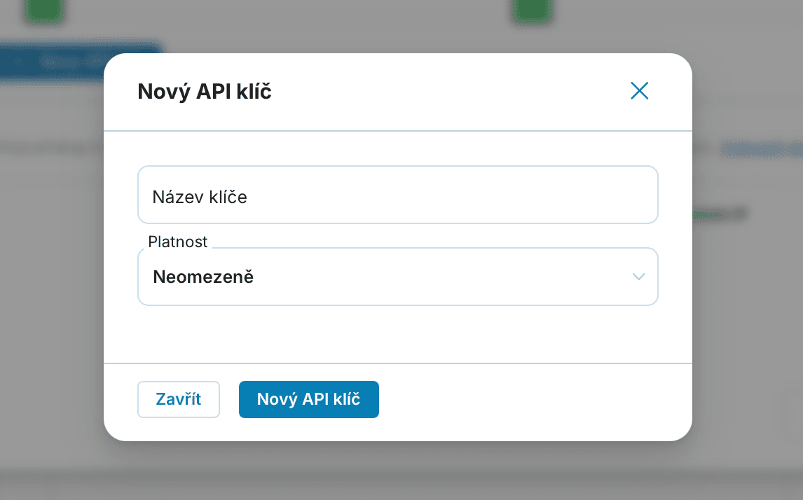 Nový klíč nastavení preview