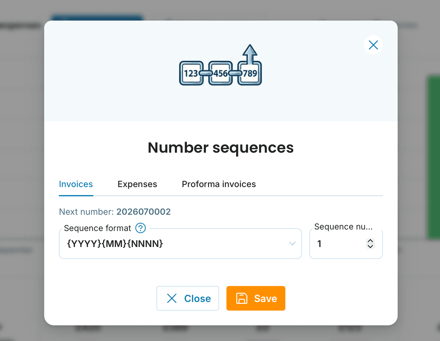 Number sequences preview