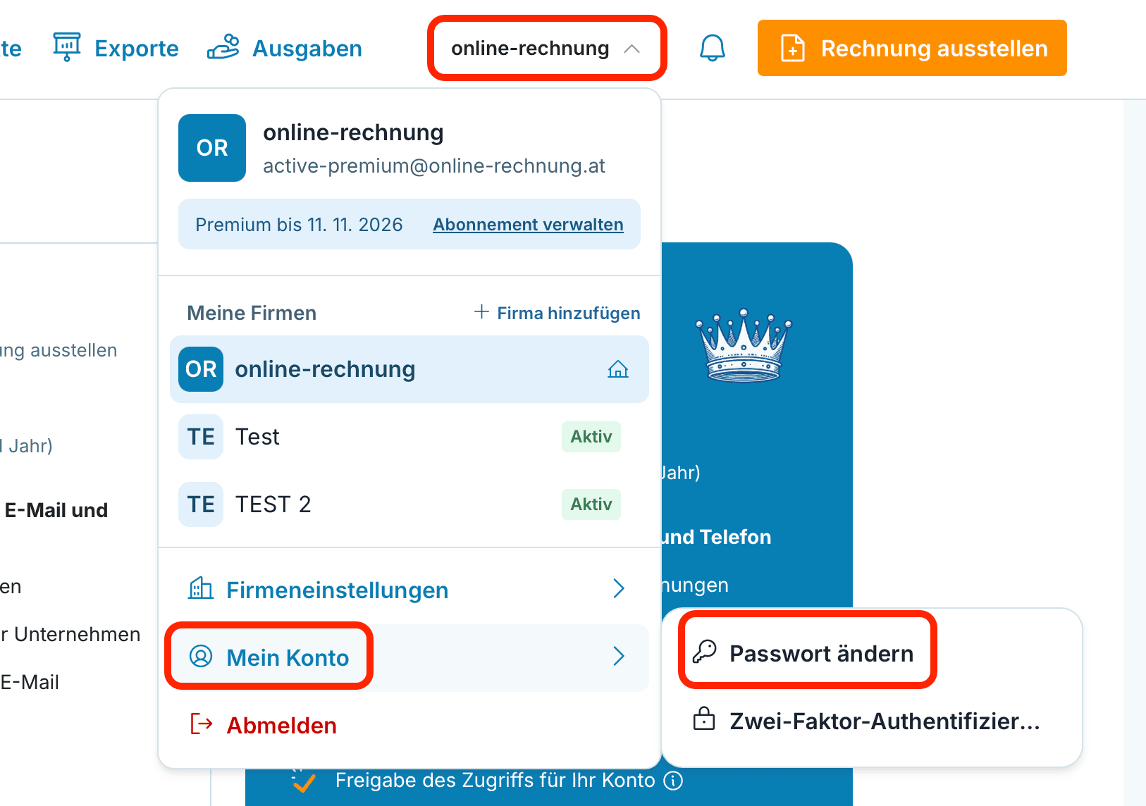 Passwort ändern preview