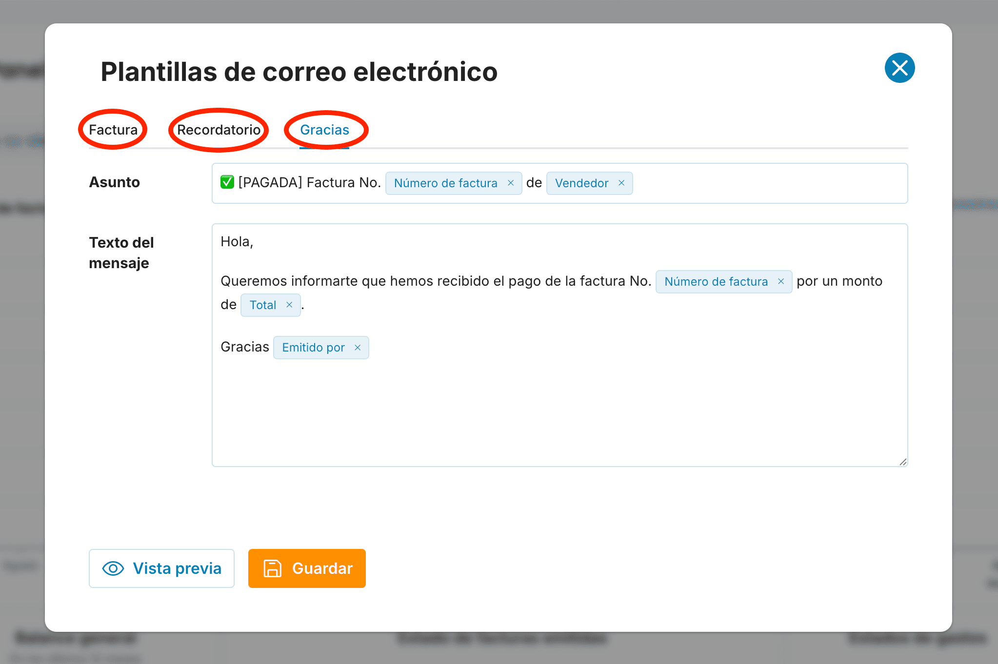 Elegir la plantilla adecuada