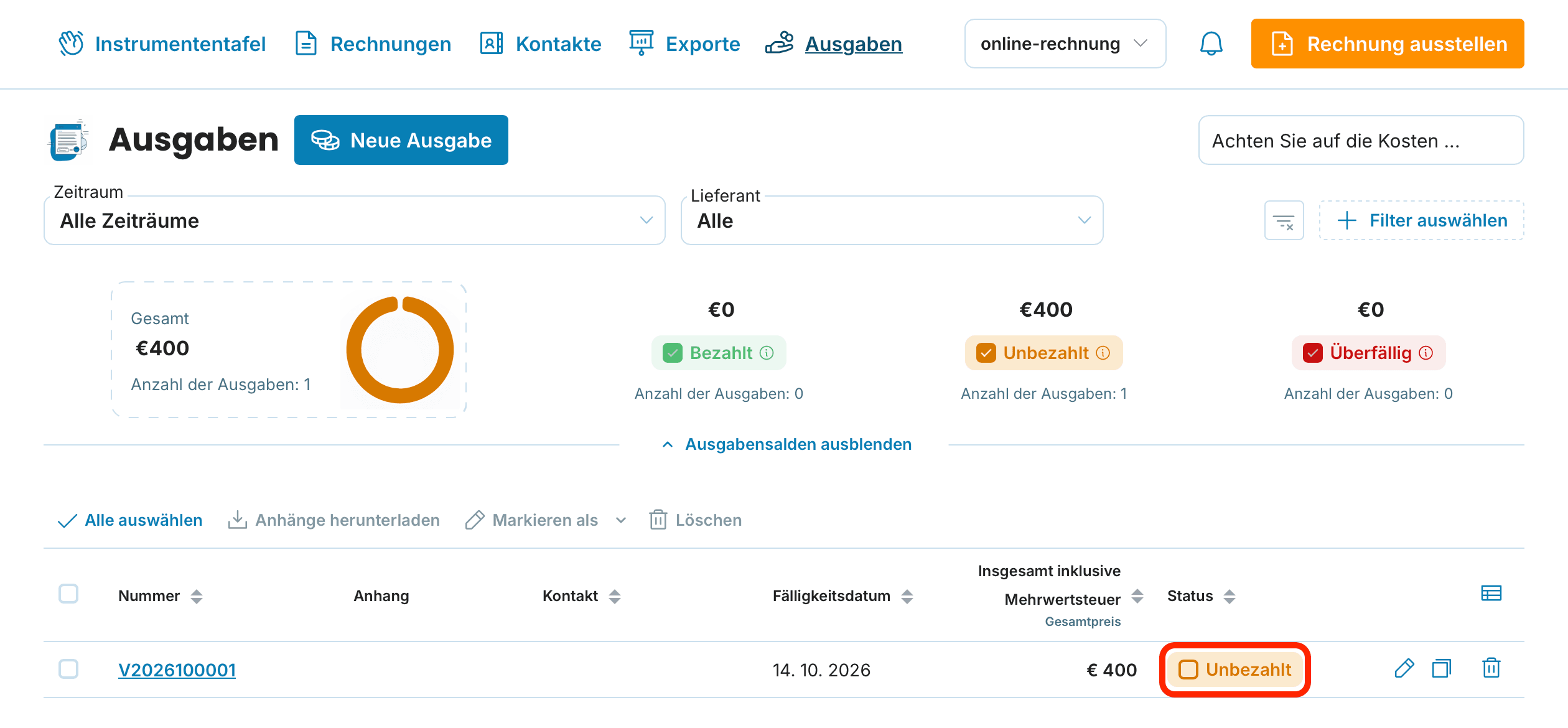 Status preview