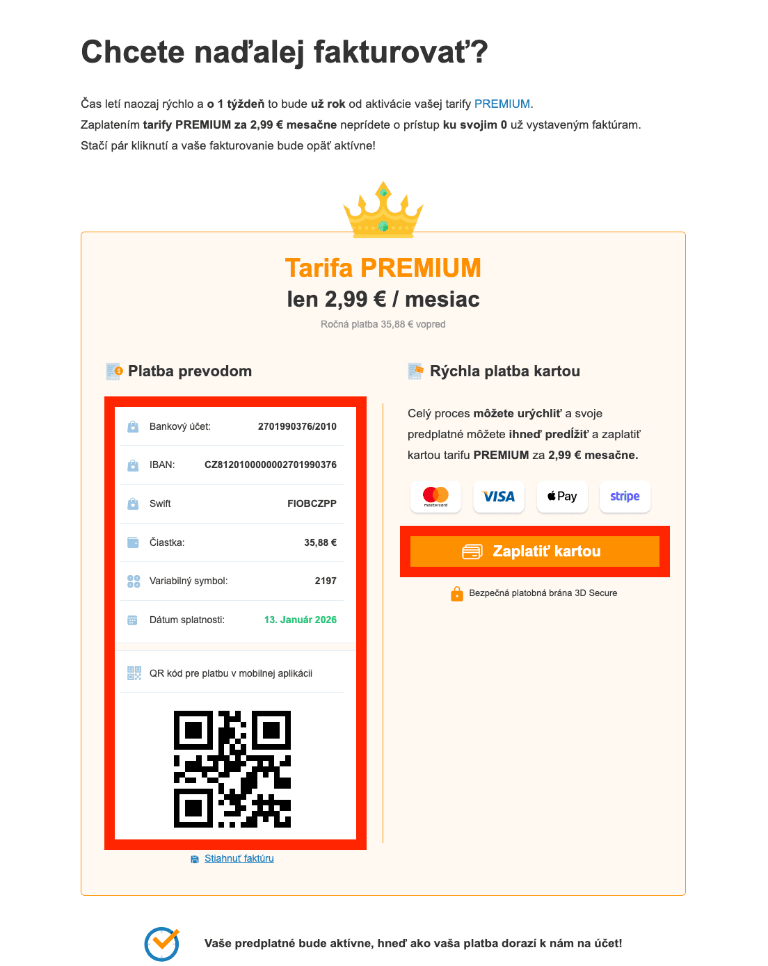 e-mail preview
