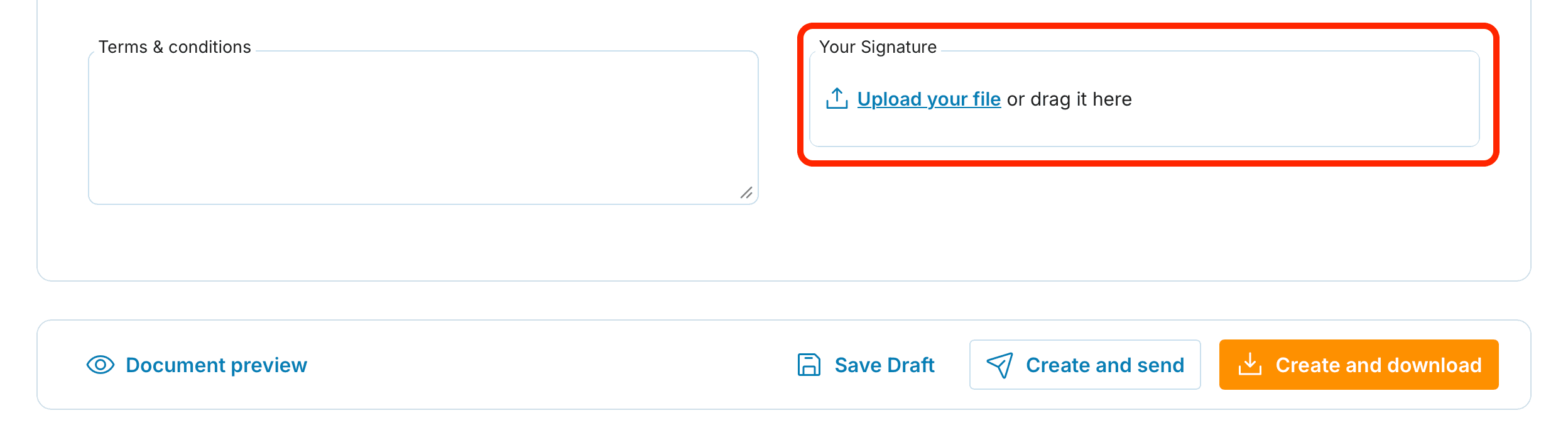 signature preview